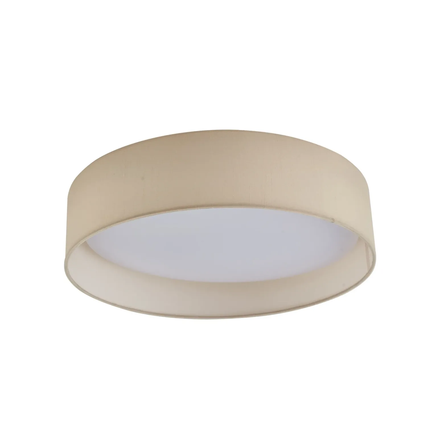 Lindby Plafón LED Eilif, tela, blanco, Ø 40 cm, CCT