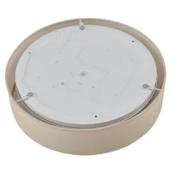 Lindby Plafón LED Eilif, tela, blanco, Ø 40 cm, CCT