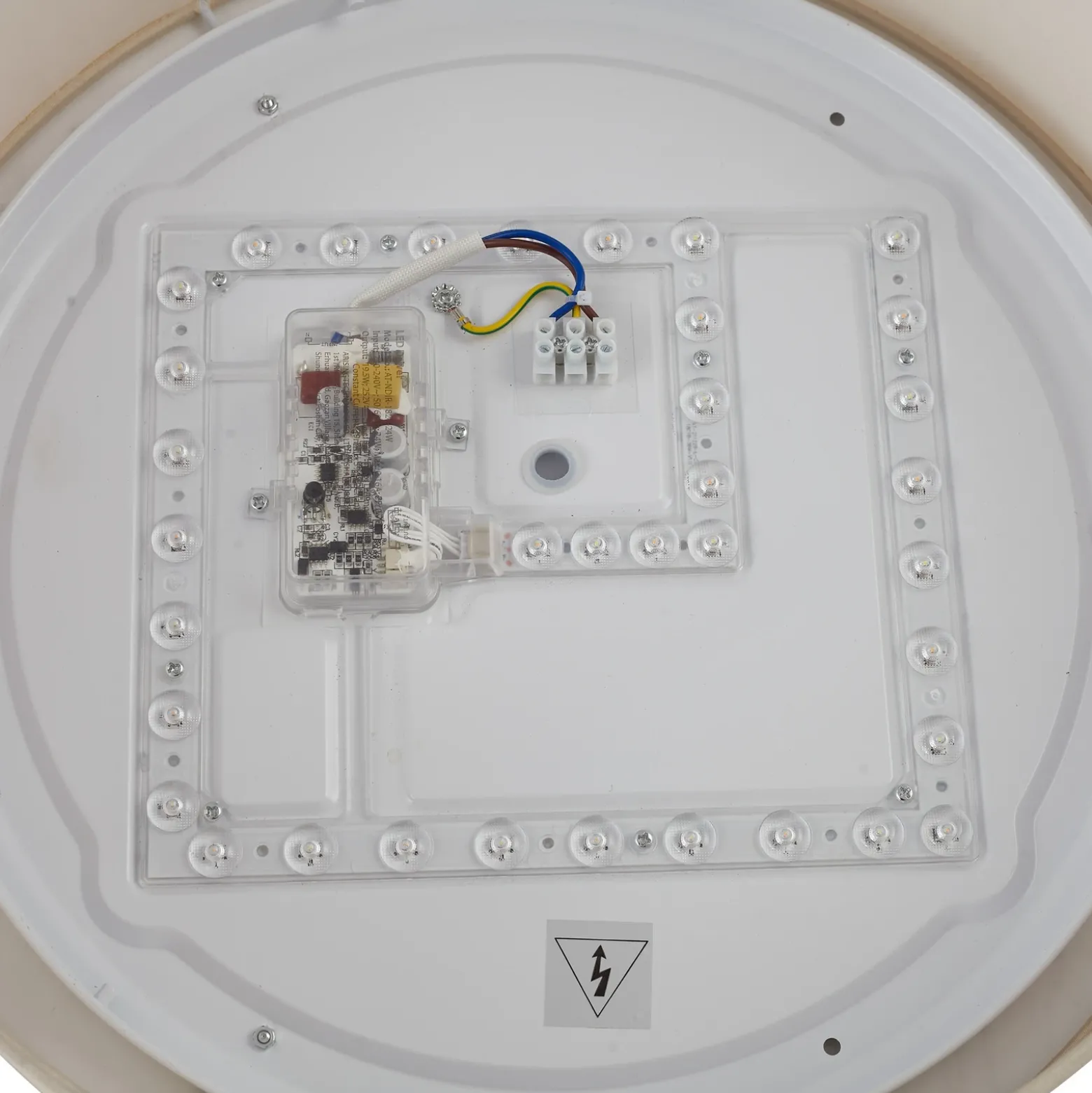 Lindby Plafón LED Eilif, tela, blanco, Ø 40 cm, CCT