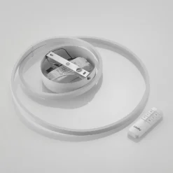Lindby Plafón LED Emisua, blanco, CCT, atenuable