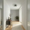 Lindby Plafón LED Emisua, negro, CCT, atenuable