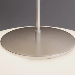 Lindby Plafón LED Gunda, blanco, cristal, Ø 48 cm, atenuable
