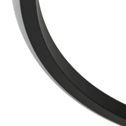 Lindby plafón LED Kyron, negro, aluminio, atenuable, Ø45cm
