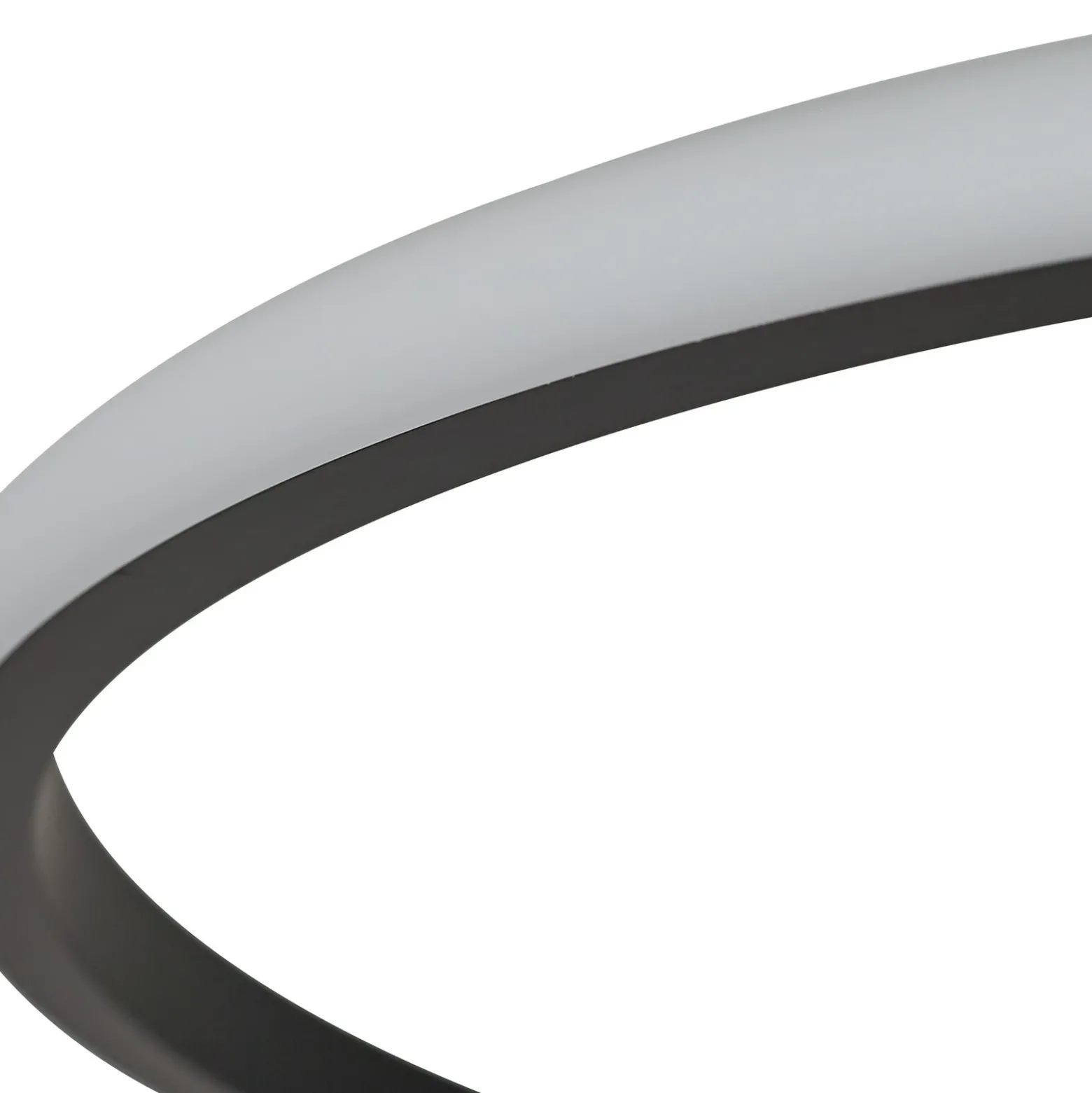 Lindby plafón LED Kyron, negro, aluminio, atenuable, Ø45cm