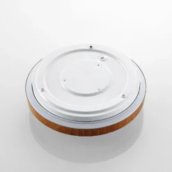 Lindby Plafón LED Mendosa, redondo, madera clara, Ø 29cm