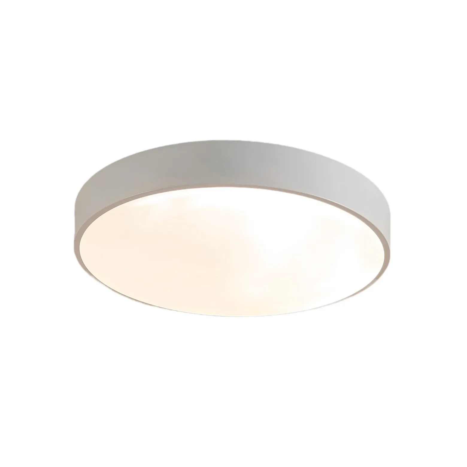 Lindby Plafón LED Simera, Ø 50cm, blanco, metal