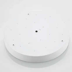 Lindby Plafón LED Simera, Ø 50cm, blanco, metal