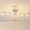 Lindby Plafón LED Yaro, 8 luces, cromo, atenuable