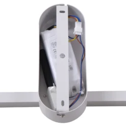 Lindby Plafón LED Yulla, blanco, detector de movimiento