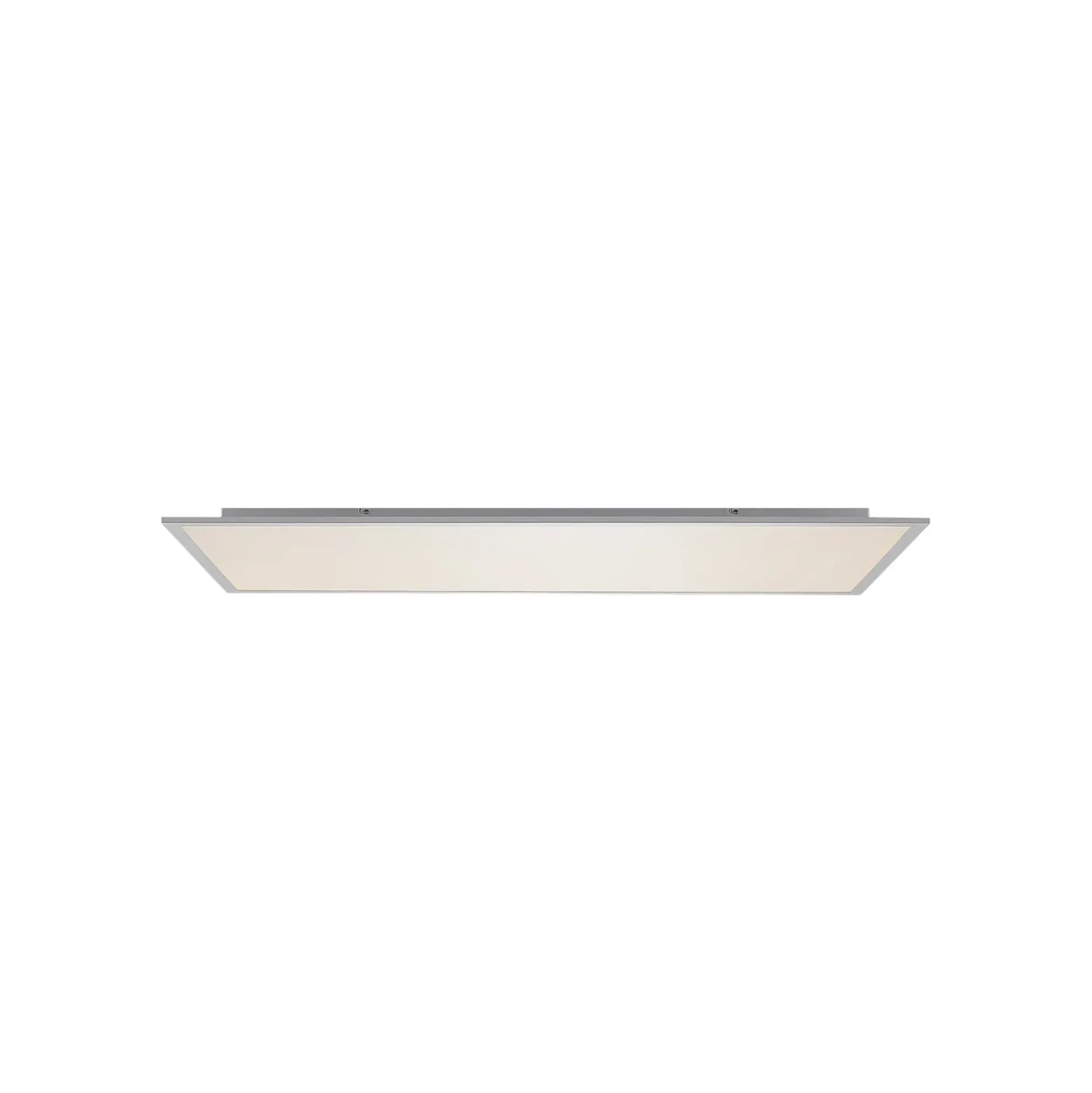 Lindby Plafón LED Zento, 120 cm, plata, 4.000 K