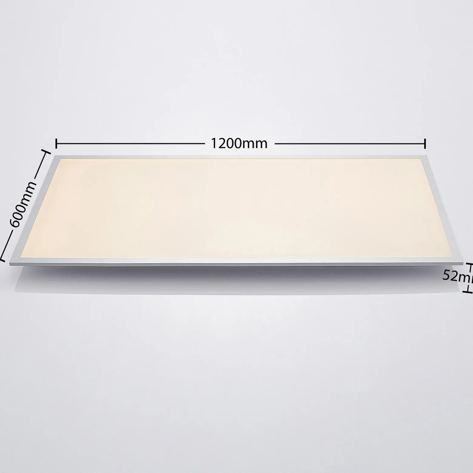 Lindby Plafón LED Zento, 120 cm, plata, 4.000 K