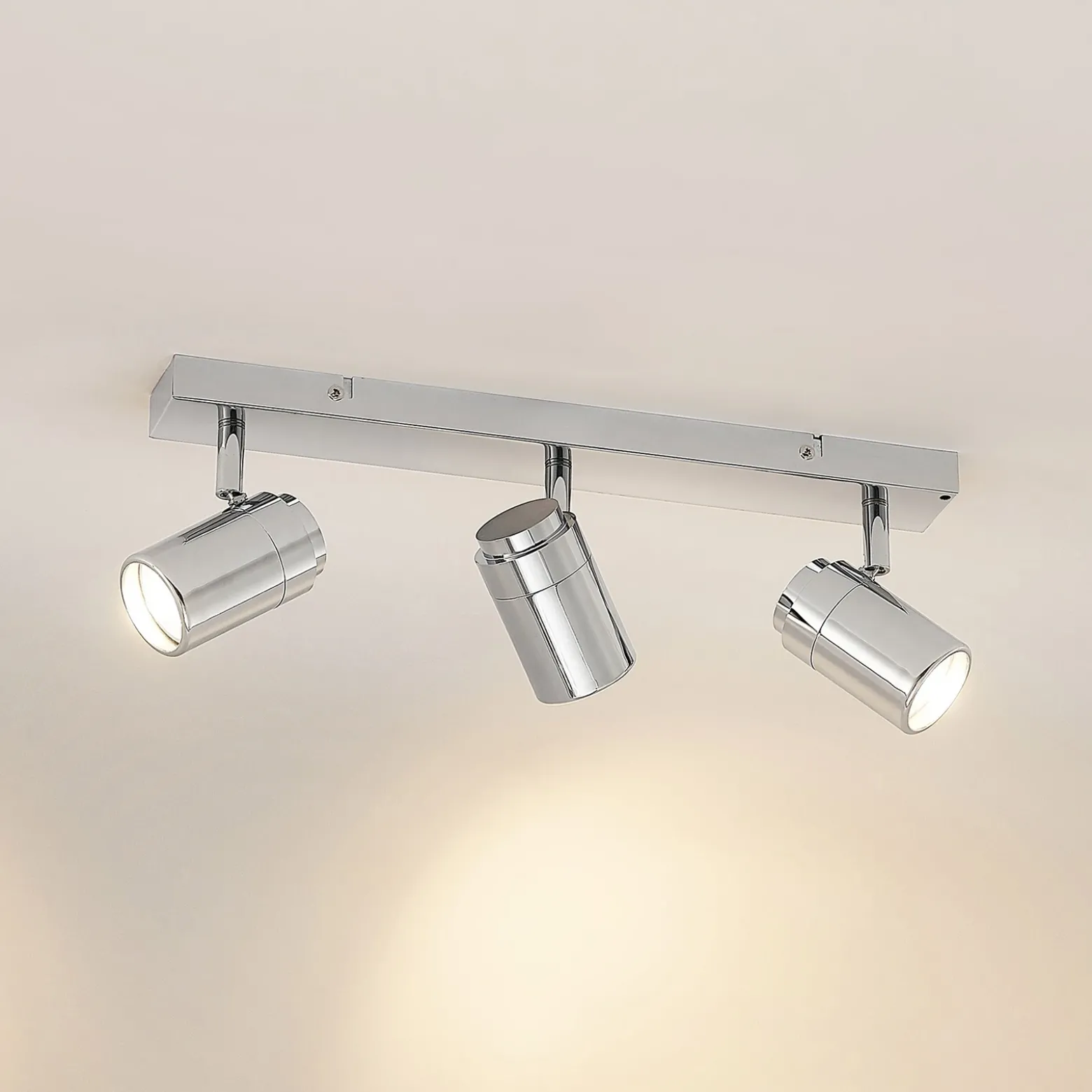 Lindby Remilan downlight de techo, cromo, largo