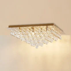 Lindby Rimedia lámpara de techo, oro, 55 cm