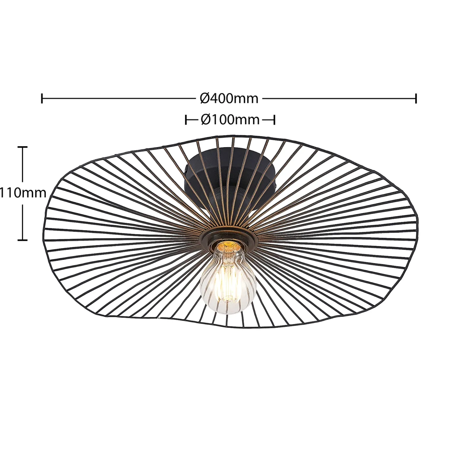 Lindby Ruota plafón de metal
