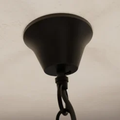 Lindby Scaleria lámpara de araña, 8 luces, marrón