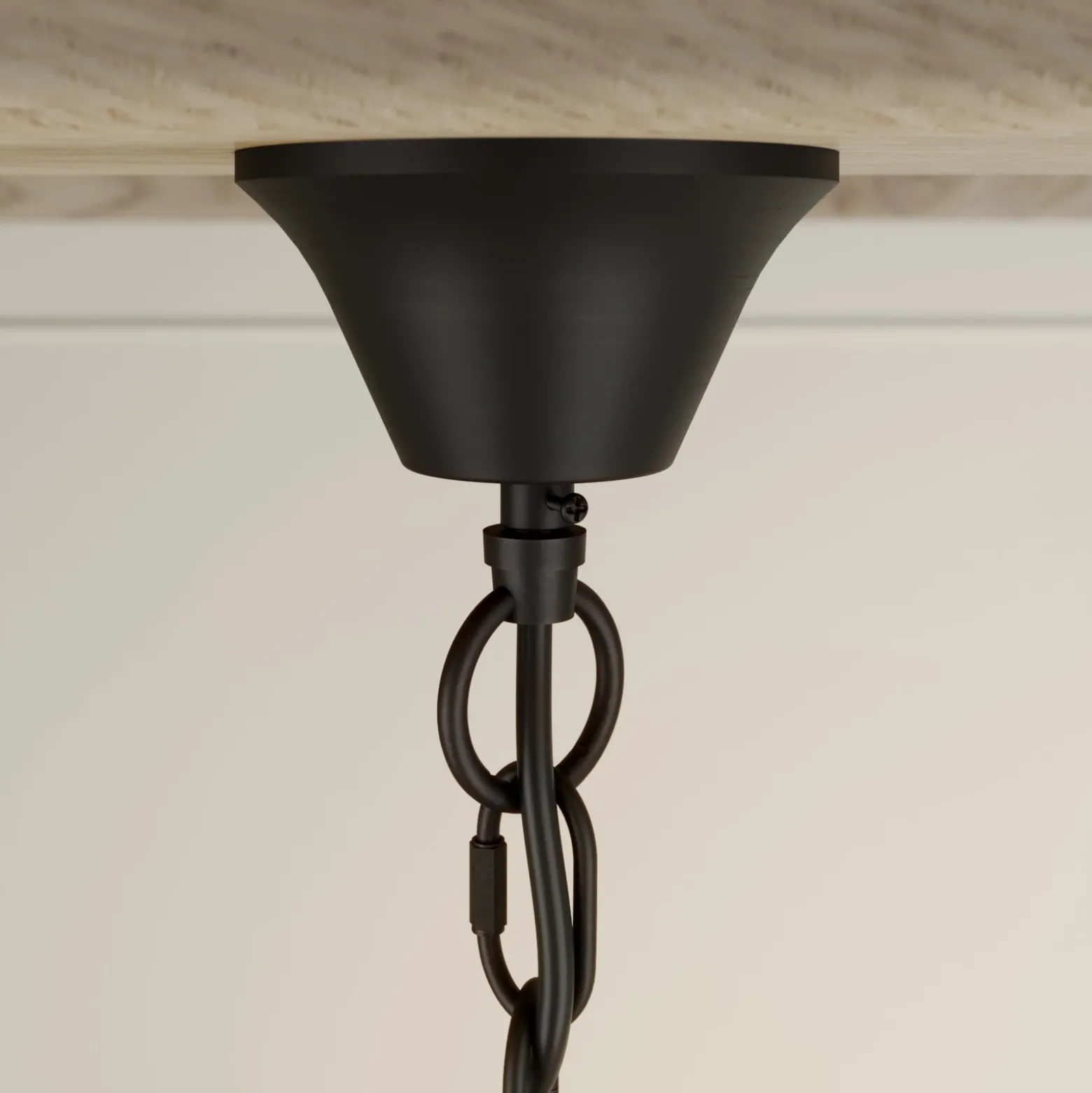 Lindby Shervan lámpara de araña, 5 luces, marrón