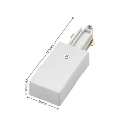 Lindby sistema de riel monofásico Linaro, GU10, 14 luces, blanco