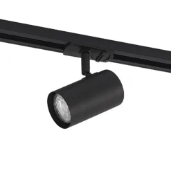 Lindby sistema de riel monofásico Linaro, GU10, 14 luces, negro