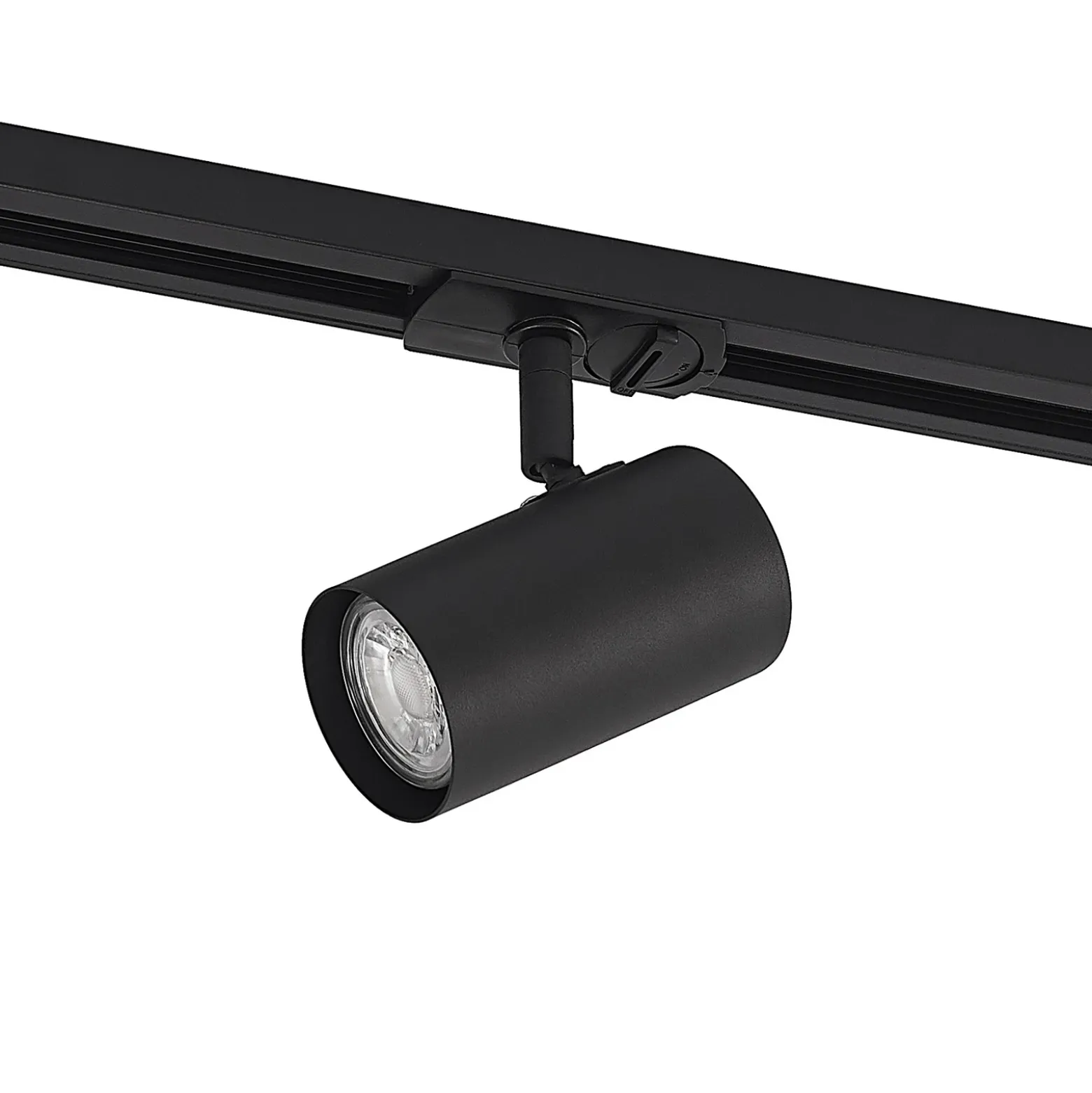 Lindby sistema de riel monofásico Linaro, GU10, 14 luces, negro