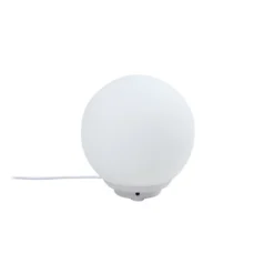 Lindby Smart lámpara de mesa LED Cosmia, blanco, cristal, Tuya