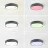Lindby Smart lámpara LED de techo Elmor Ø 45 cm gris RGB CCT