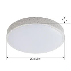 Lindby Smart lámpara LED de techo Elmor Ø39cm gris RGB CCT Tuya
