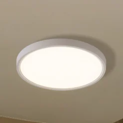Lindby Smart plafón LED Deika, Ø 40 cm, blanco, Tuya