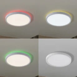 Lindby Smart plafón LED Deika, Ø 30 cm, blanco, Tuya