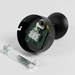 Lindby Spot Katjana, 1 luz, 16,9 cm de altura, cristal ahumado