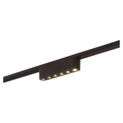 Lindby tira LED 48V Lumaro, negro,6 puntos,2,4cm,atenuable