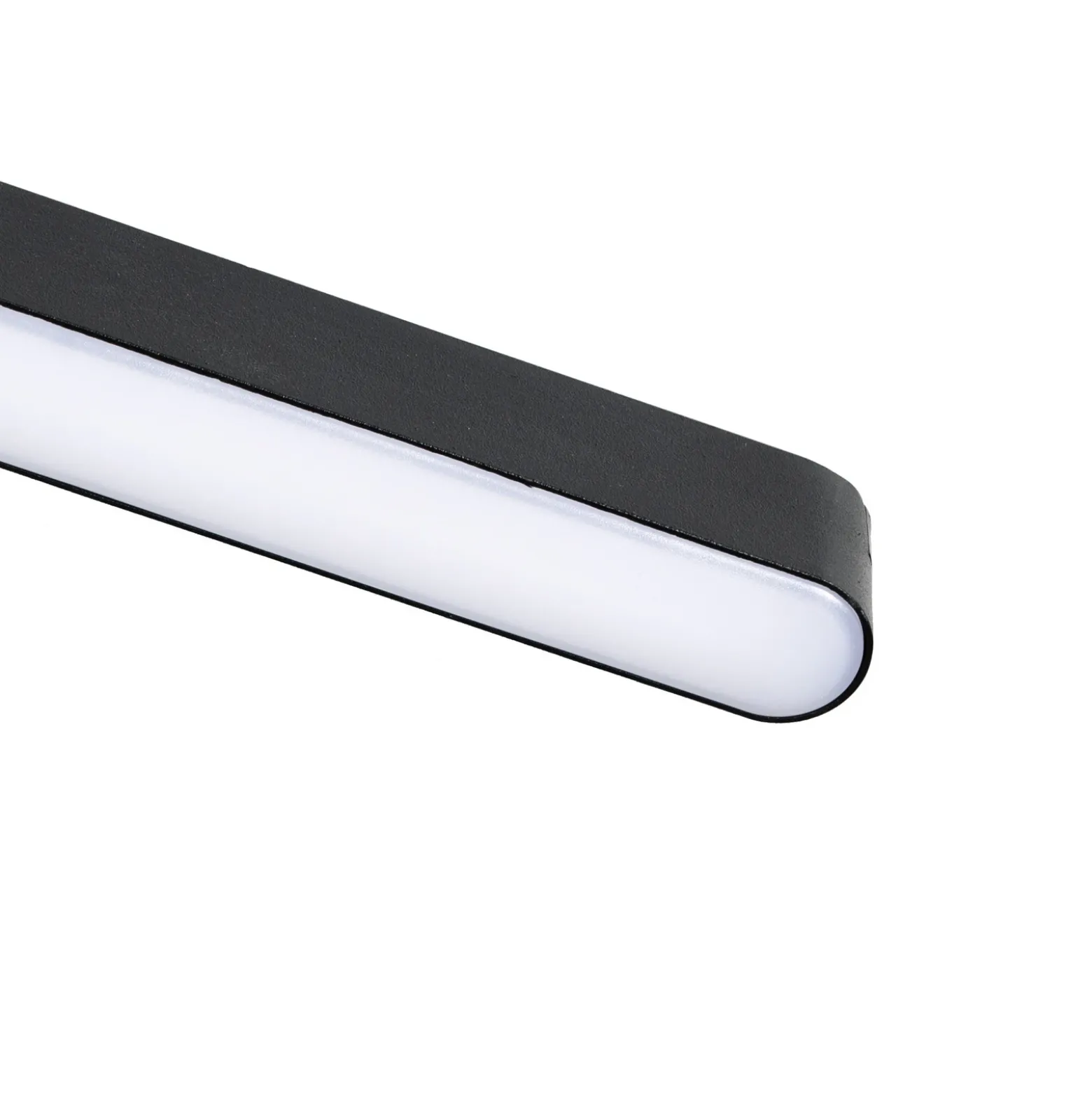 Lindby tira LED 48 V Lumaro,negro,20W,plástico,atenuable