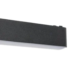 Lindby tira LED 48 V Lumaro,negro,20W,plástico,atenuable