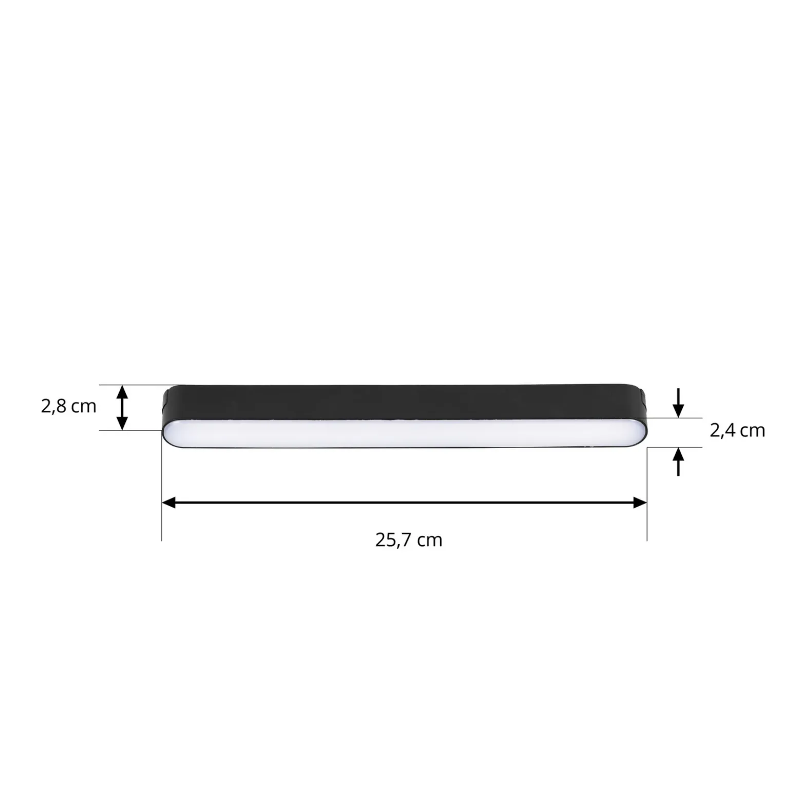 Lindby tira LED 48 V Lumaro,negro,10W,plástico,atenuable