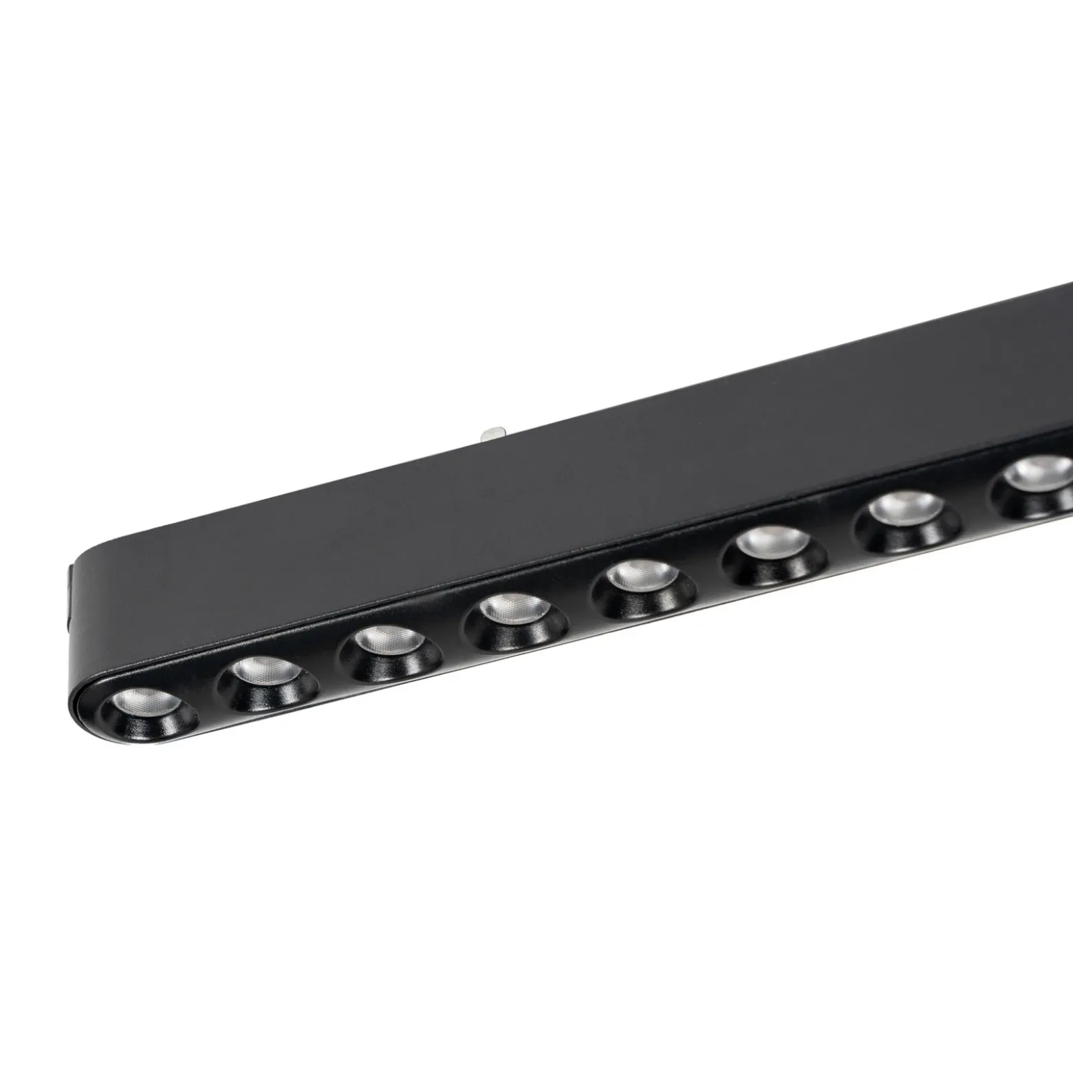 Lindby tira LED 48V Lumaro,negro,12 puntos,2,4cm,atenuable