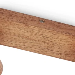 Lindby Tonja foco de techo con madera, 2 luces