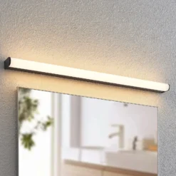 Lindby Ulisan aplique LED de baño, redondo 88,8 cm