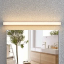 Lindby Ulisan aplique LED de baño, redondo 88,8 cm
