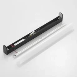 Lindby Ulisan aplique LED de baño, redondo 58,8 cm