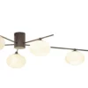 Lindby Valisa plafón, negro, 5 luces