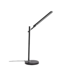 Lindby Valtorin Lámpara de mesa LED, negra