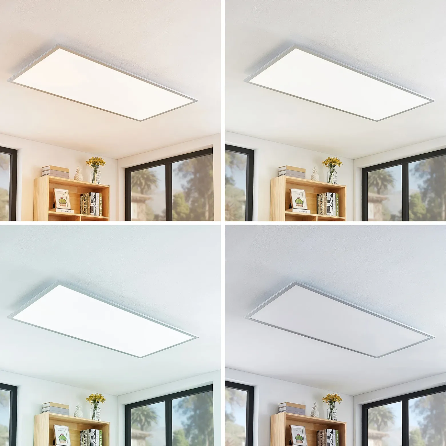 Lindby Zento panel LED, CCT, mando, atenuable