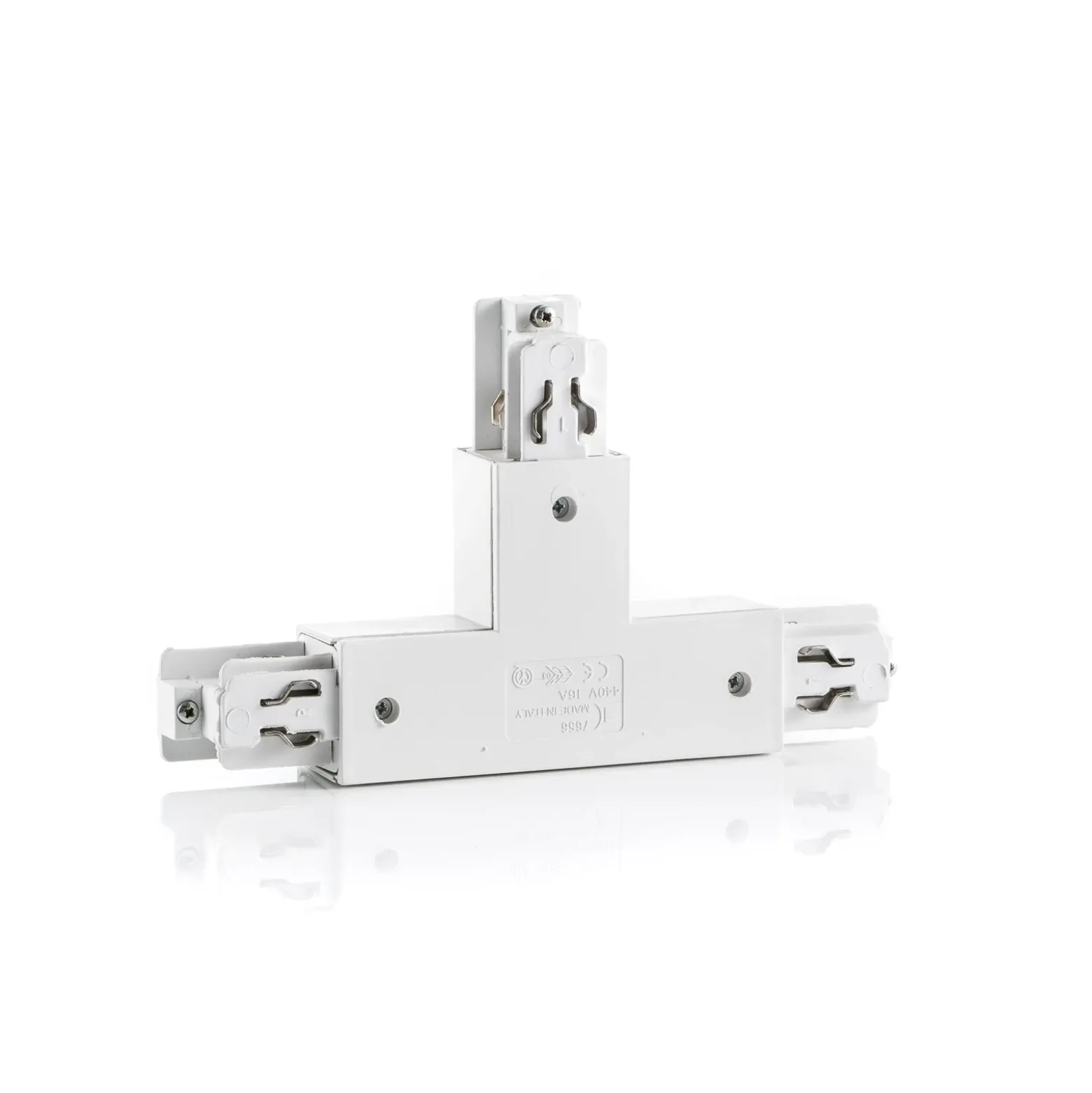 Link conector en T Ivela tierra izquierda, blanco