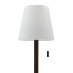 Linterna LED recargable Azalea de Lindby, blanca/marrón, 45 cm, CCT, IP44