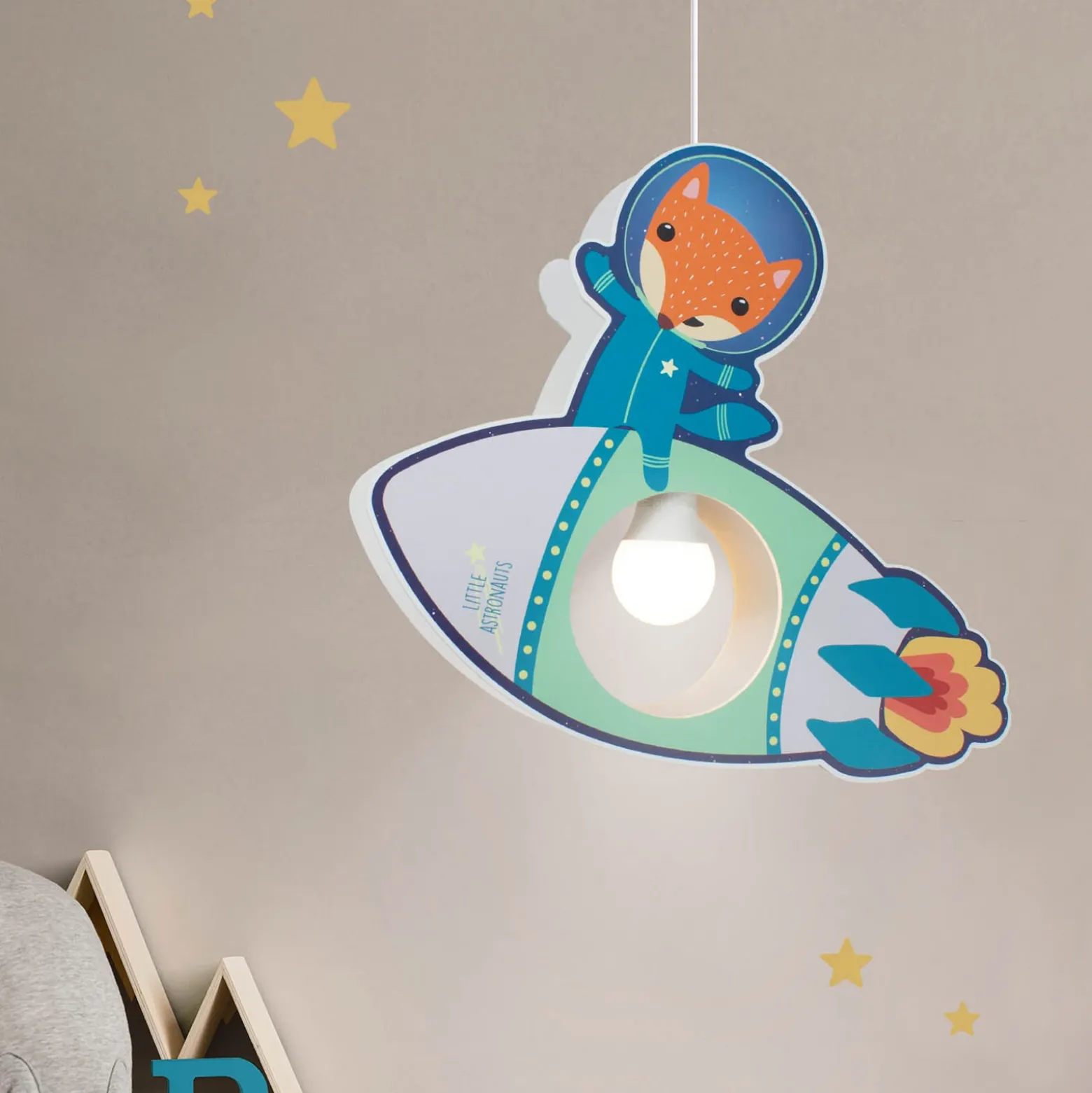 Little Astronauts lámpara colgante cohete