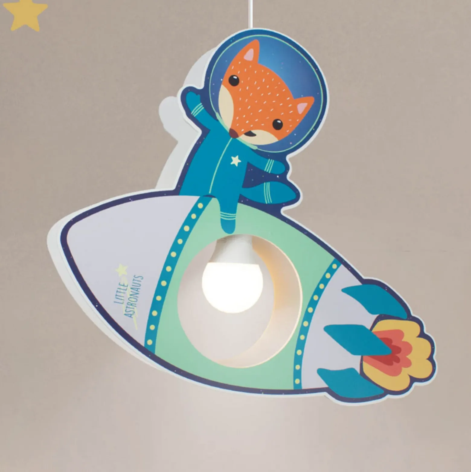 Little Astronauts lámpara colgante cohete