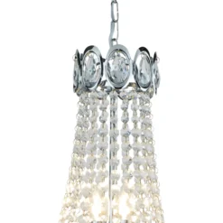 Lámpara araña Limoges, cuentas de vidrio colgante