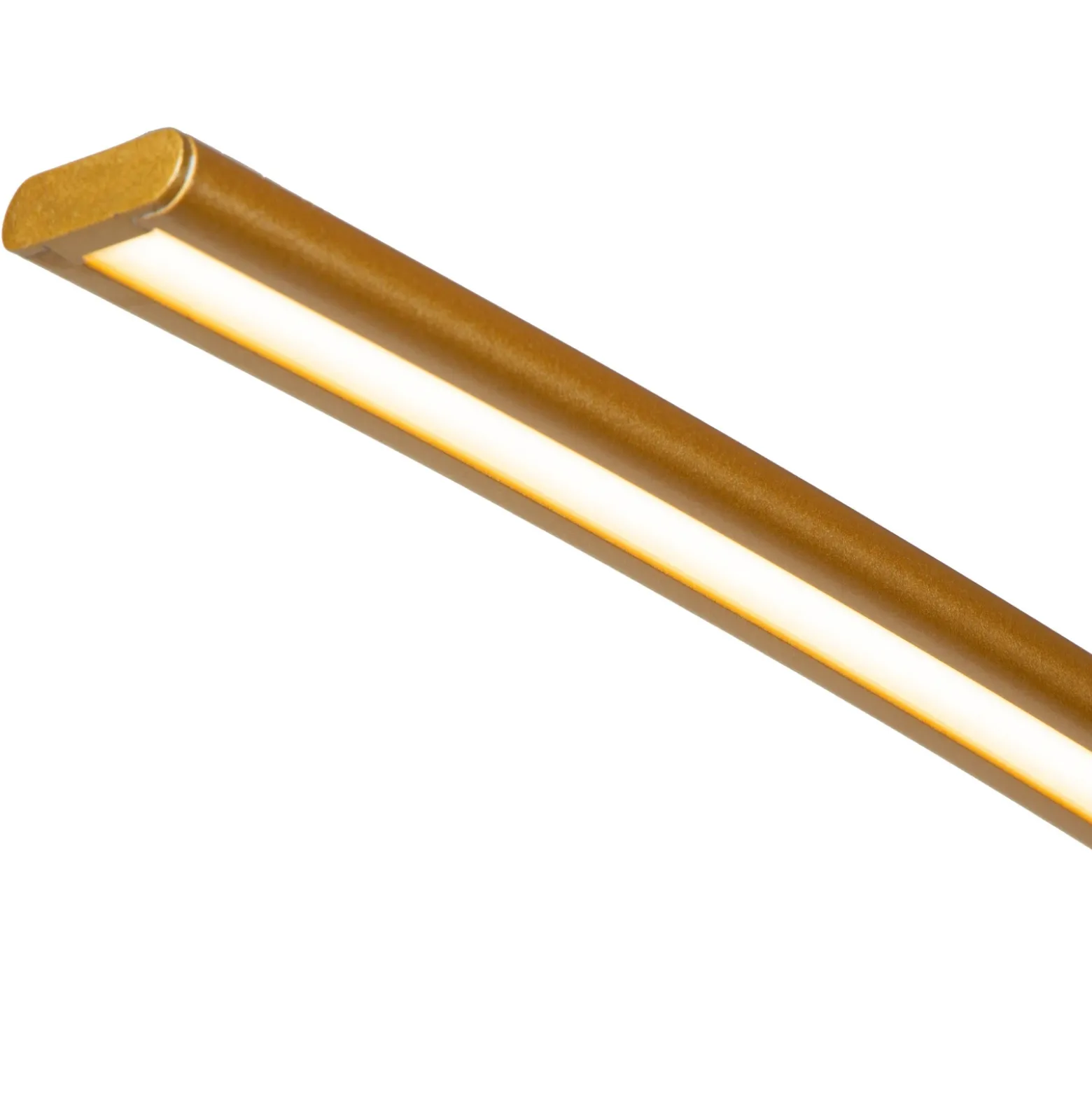 Lámpara arqueada Curve LED, dorado mate, 2700 K, altura 192, atenuable