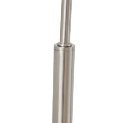 Lámpara arqueada Hernando de Lindby, níquel, acero, altura 188 cm