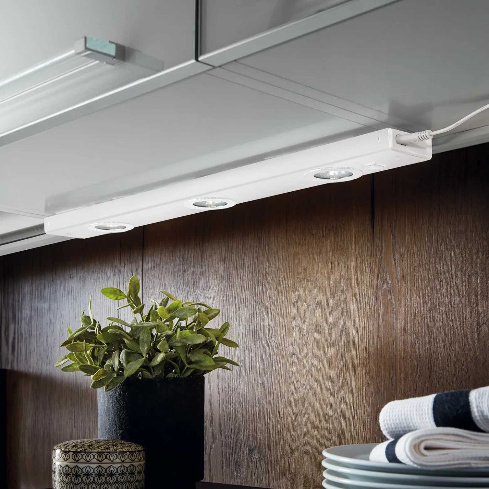 Lámpara bajo mueble Kob LED, blanco