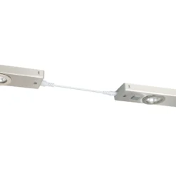 Lámpara bajo mueble Kob LED, níquel mate